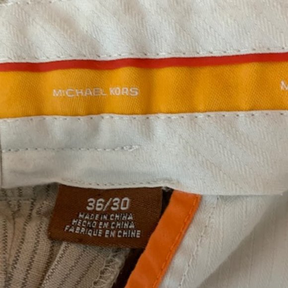 Michael Kors 100% Linen Stripe Pants 36x30 - Picture 7 of 9